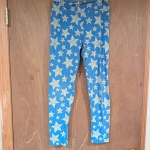 LuLaRoe Blue and White Star Leggings